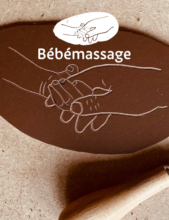 bebemassage merkidentiteit grafisch ontwerp